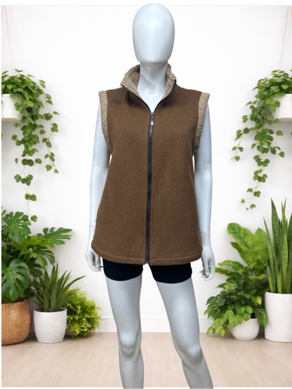 Peruvian Link Alpaca Collection Moosehead Vest – Brown – Size M
